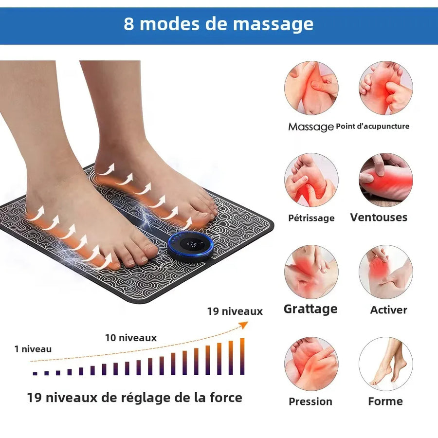 Tapis de massage EMS : Rétabli la circulation 🩸 Soulage la douleurs